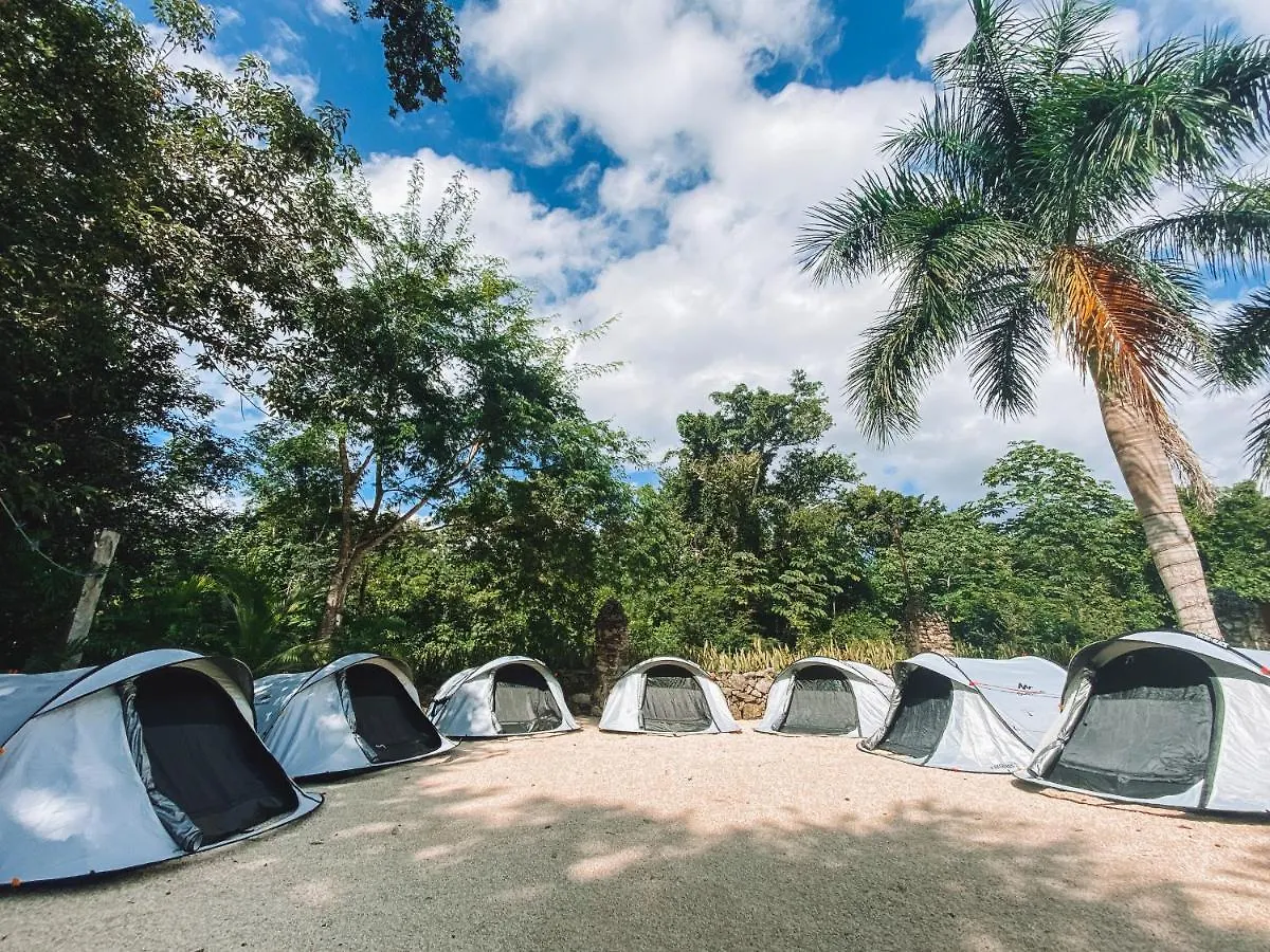El Mexico Jungle Camping Campsite Puerto Morelos