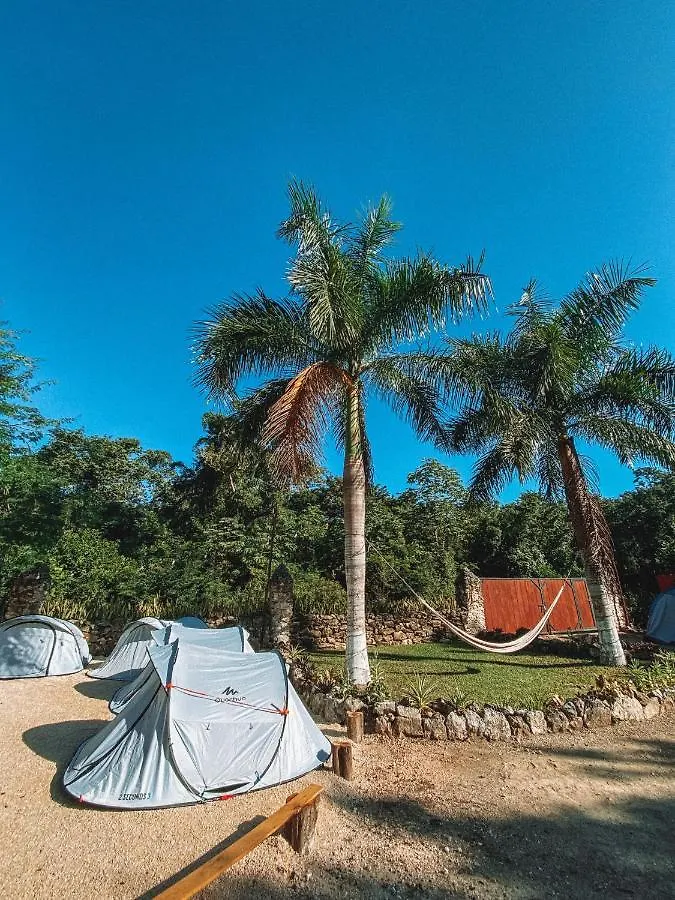 El Mexico Jungle Camping Campsite Puerto Morelos